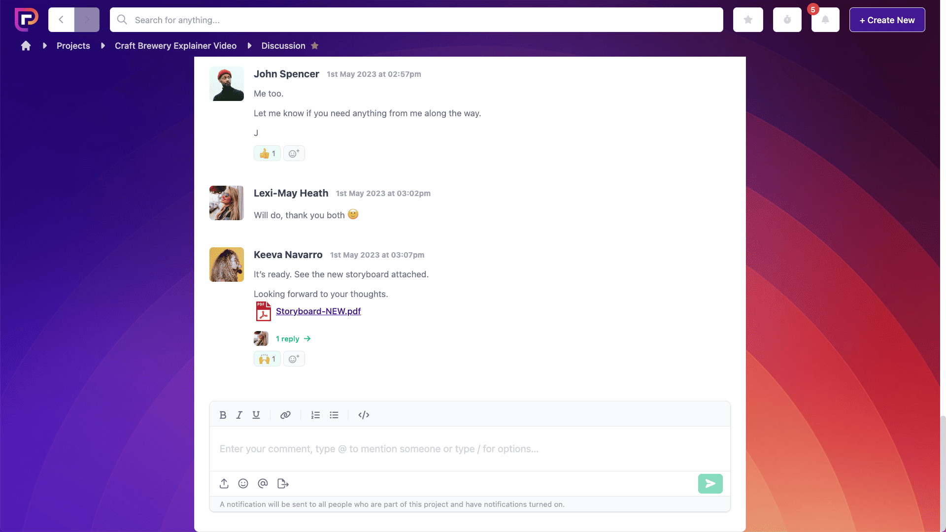 Project.co discussion thread